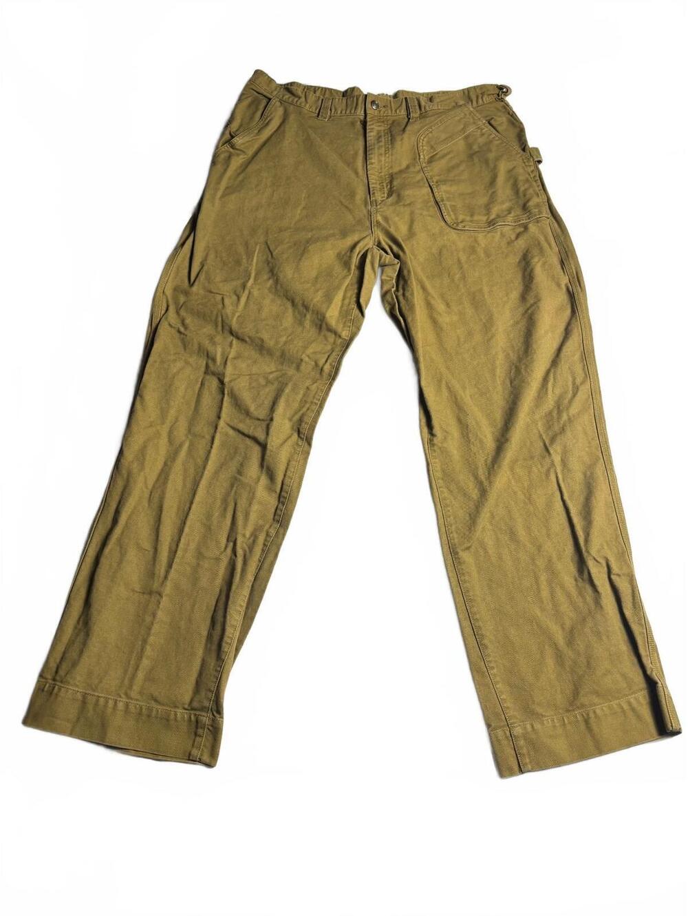 FUBU Men's Workwear Pants W40 L34 Brown Heavy Cotton